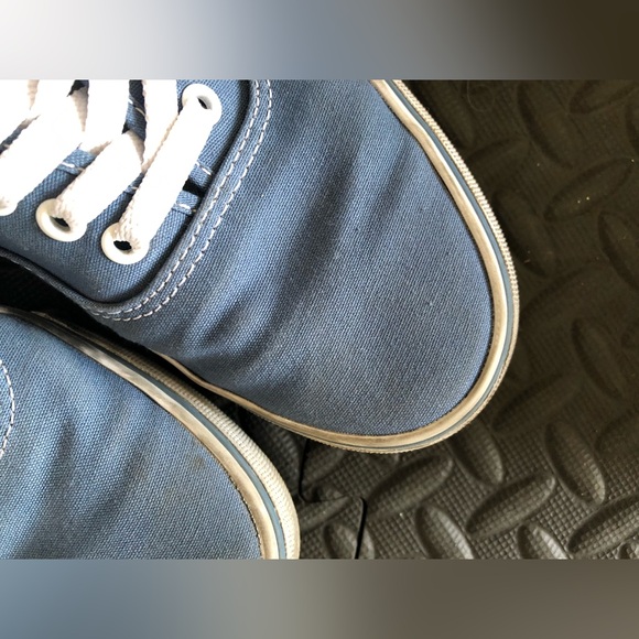 Vans Authentic 2 Pairs Blue & Cream Men’s Sz 10 - Picture 4 of 11